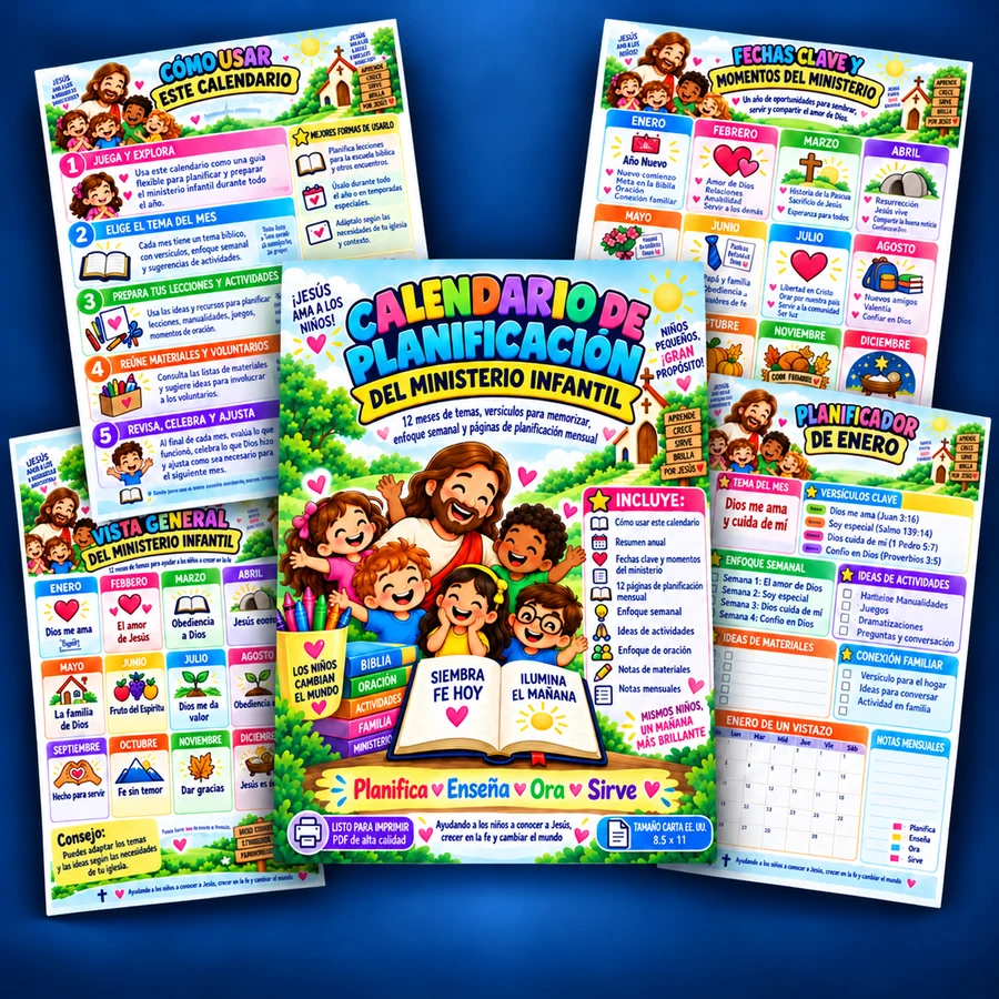 Calendario de Planificación del Ministerio Infantil